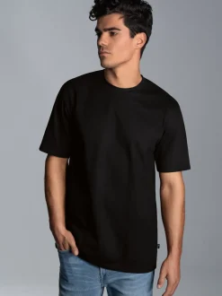 T-Shirt in Piqué-Qualität Schwarz
