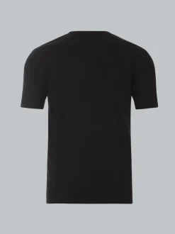 T-Shirt in Piqué-Qualität Schwarz