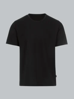 T-Shirt in Piqué-Qualität Schwarz