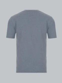 T-Shirt in Piqué-Qualität Steingrau-melange