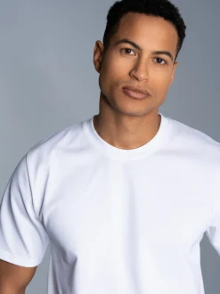 T-Shirt in Piqué-Qualität Weiss
