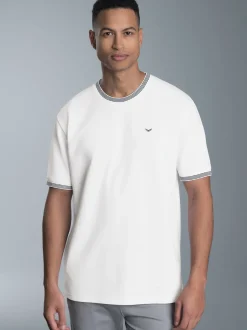 T-Shirt in Piqué-Qualität Weiss