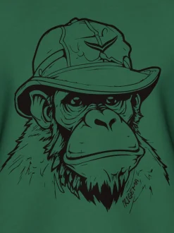 T-Shirt mit Affen-Printmotiv Efeu
