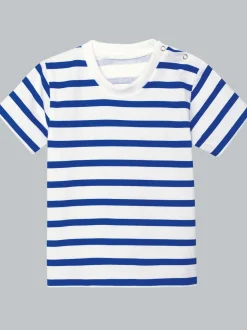 T-Shirt mit Allover-Ringelmuster Royal