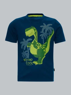 T-Shirt mit coolem Dino-Motiv Night-blue