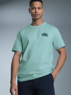 T-Shirt mit großem Backprint Gletscher