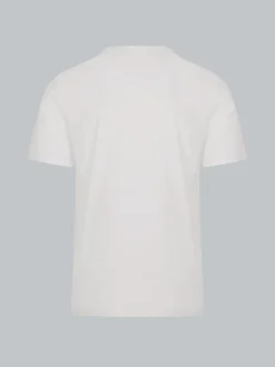 T-Shirt mit Knopfleiste DELUXE Baumwolle Weiss