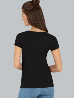T-Shirt  mit kurzen Ärmeln Schwarz