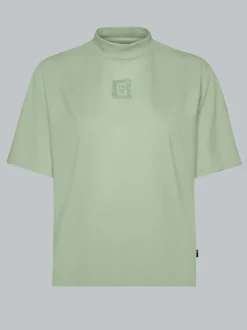 T-Shirt mit Stehkragen Green tea