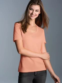 T-Shirt mit Swarovski® Kristallen Puder