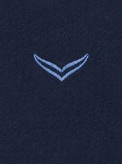 V-Shirt aus 100% Biobaumwolle Navy-C2C