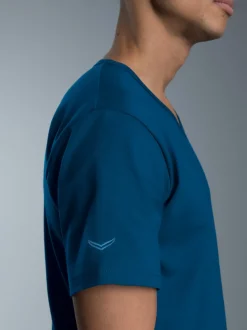 V-Shirt aus 100% Biobaumwolle Saphir-C2C