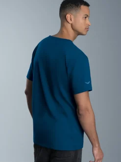 V-Shirt aus 100% Biobaumwolle Saphir-C2C