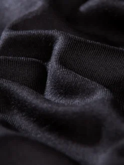 V-Shirt aus 100% Lyocell Schwarz
