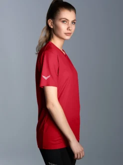 V-Shirt COOLMAX® Kirsch