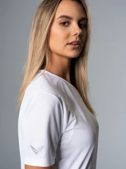 V-Shirt COOLMAX® Weiss