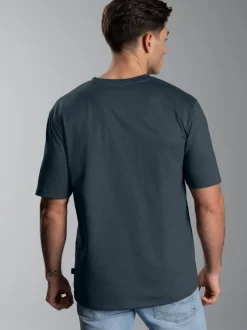 V-Shirt DELUXE Baumwolle Anthrazit