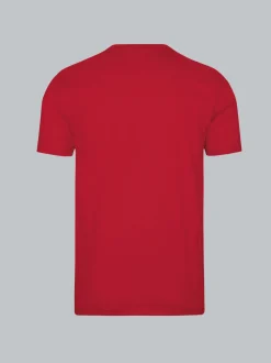 V-Shirt DELUXE Baumwolle Kirsch