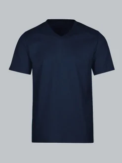 V-Shirt DELUXE Baumwolle Navy