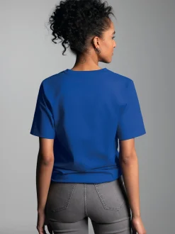 V-Shirt DELUXE Baumwolle Royal