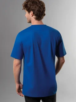 V-Shirt DELUXE Baumwolle Royal