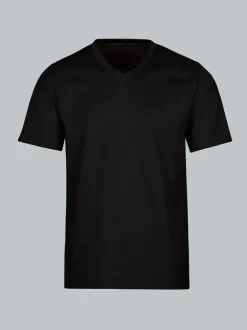 V-Shirt DELUXE Baumwolle Schwarz