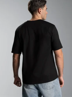 V-Shirt DELUXE Baumwolle Schwarz