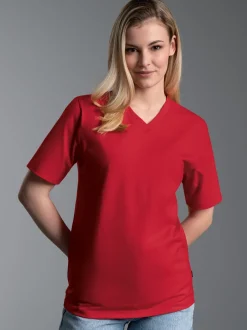 V-Shirt DELUXE Kirsch