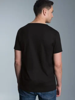 V-Shirt Slim Fit Schwarz