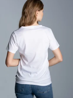 V-Shirt Slim Fit Weiss