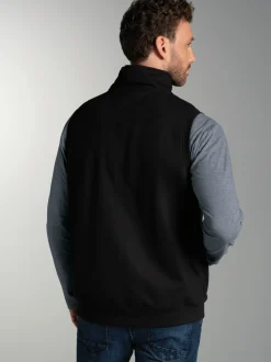 Weste aus bequemem Sweat-Material Schwarz