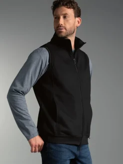 Weste aus bequemem Sweat-Material Schwarz