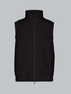 Weste aus bequemem Sweat-Material Schwarz