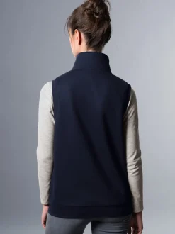 Weste aus bequemem Sweat-Material Navy