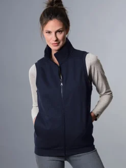 Weste aus bequemem Sweat-Material Navy