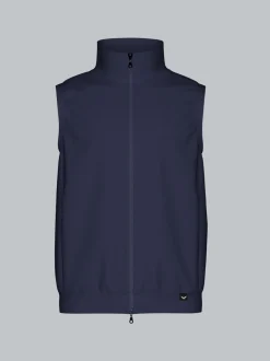 Weste aus bequemem Sweat-Material Navy