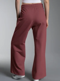 Wide Leg Hose Mahagoni